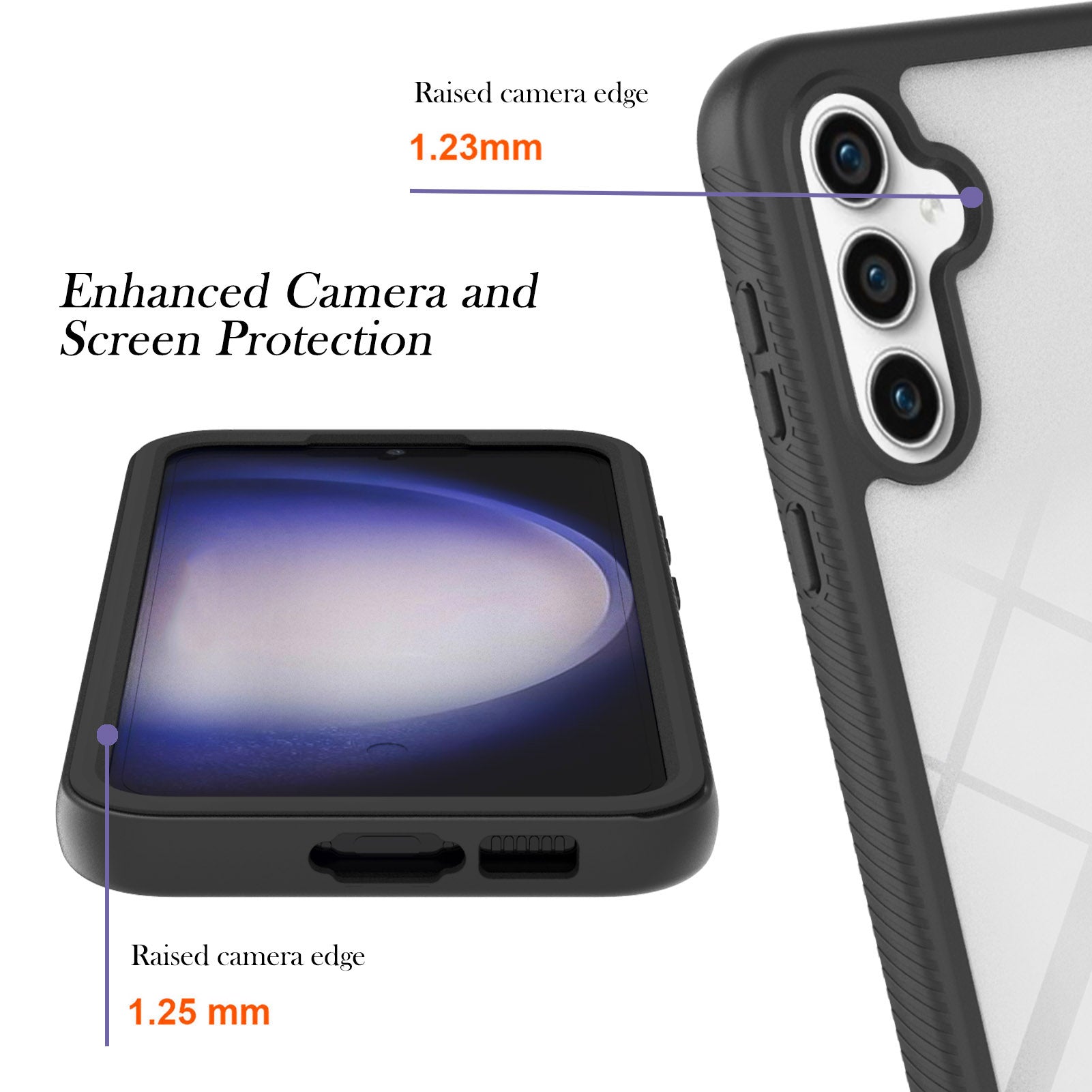 YB PC Series-3 for Samsung Galaxy S23 FE PC TPU Protective Case Transparent Phone Cover YB PC Series-3 for Samsung Galaxy S23 FE PC TPU Protective Case Transparent Phone Cover